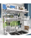 Babosas Over The Sink Dish Drying Rack 3 Tier Adjustable Length. Fixed Price $101.90.