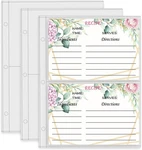 Recipe Card Protectors, Mini Half-page Binder Sheets. Fixed Price $11.94.