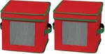 Household Essentials 532RED Holiday China Storage Box For Dessert Plates 8". Fixed Price $62.03.