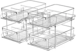 2 Set, Tier Clear Organizer With Dividers For Cabinet, Shlef, Counter - Multiu. Fixed Price $59.77.