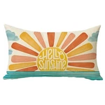 Hello Sunshine Lumbar Decorative Throw Pillow Cover 20" X 12" (pack Of 1). Fixed Price $15.17.