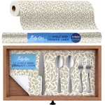 Tidyups Self Adhesive Shelf Liner (2-PACK, 23.75" X 6', Sandstone Petals. Fixed Price $76.99.
