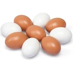 Sallyfashion Wooden Fake Eggs, 9 Pieces 2 Colors. Fixed Price $13.09.