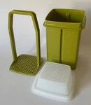 Vintage Tupperware Pick-a-deli Pickle Keeper Avocado Green Set 1330 1331 1332. Fixed Price $24.99.
