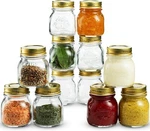 Bormioli Rocco Quattro Stagioni Small Glass Mason 5 Ounce Mini Jars 12 Pack. Fixed Price $40.99.