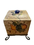 Wooden Kitchen Storage Box With Metal Legs For Fruits , Counter Top Deco. Fixed Price $33.00.