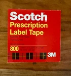 Scotch Prescription Label Tape 800 Clear, 1 In X 72 Yd Pack. Fixed Price $17.75.