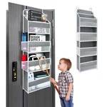 Shelf Over The Door Organizer With Side Mesh Pockets, 44LB Weight Capacit.... Fixed Price $23.38.