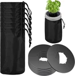 Kratky Lids Wide Mouth Hydroponic BLACK-6PCS(WITH Blackout Sleeves). Fixed Price $13.35.