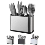 Utensil Holder,stainless Steel Caddy Counter,spoon HOLDER,4 Compartments Silv.... Fixed Price $29.02.