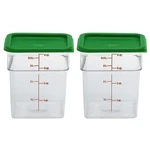Cambro 4 Qt Clear Food Storage Container With Lid Durable And Freshness Keeping. Fixed Price $41.69.