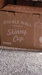Cupture Double Wall Insulated Clear Plastic Cups 18 Oz Pack With Straws. Fixed Price $35.00.