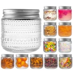 Mason Jars 8 Oz With Lids 12 Vintage Half Pint Glass Canning Wacoi Packs. Fixed Price $46.99.