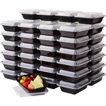 Grade Bpa-free Plastic Containers With Lids 50CT. 12OZ Leakproof Microwav.... Fixed Price $43.72.