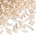 Uxcell 1300PCS Glass Bugle Beads, Tube Mini Loose 4X1.7MM, Champagne. Fixed Price $10.22.