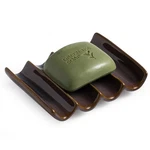 Cormomu Ceramic Bar Soap Dish And Savers For Bathroom, Shower Fluted, Purple. Fixed Price $18.90.
