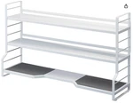 New! Yamazaki Countertop Shelves Standing Kitchen Rack Spice Steel - White. Fixed Price $100.00.