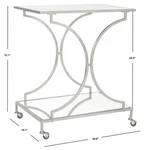 Safavieh Ignatius Bar Cart, Reduced Price 2172708803 FOX2555A. Fixed Price $260.00.