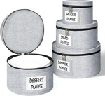 China Storage Containers 4 Piece Set Moving Boxes Dinnerware Stackable. Fixed Price $14.61.