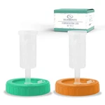 Elementi Fermentation Lids Set Of 2 - Make Wide Mouth, Orange, Green. Fixed Price $16.92.