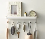 Yamazaki Magnetic Key Hook & Tray, White - New Sealed. Fixed Price $28.00.
