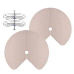 Lazy Susan Silicone Shelf Liner Non-slip Dual Tier Pie Cut. Fixed Price $39.38.