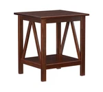 Titian Indoor End Table W/ Shelf Antique Tobacco. Fixed Price $69.26.