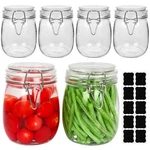 Betrome 25 Oz 6 Pack Clear Glass Jars With Airtight Lids And Leak Proof Rubber. Fixed Price $39.01.