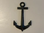 Cast Iron Anchor Decoration 8" Inch. Fixed Price $18.50.