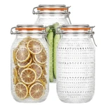 Wacoi 64 Oz Glass Mason Jars With Airtight LIDS3 Pack, Half Gallon Wide Mouth Ca. Fixed Price $54.67.