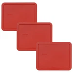 Pyrex 7212-PC Red Plastic Food Storage Replacement Lid Cover (3-PACK). Fixed Price $23.99.