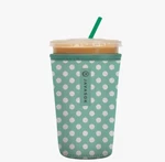 Cold Cup Sleeve Teal Polka Dot Med: 22-28 Oz Coffee Venti New. Fixed Price $18.99.