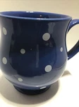 Polka Dot Blue Coffee Mug. Tea Cup Art Deco Print B223. Fixed Price $30.79.