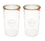 Weck Canning Jars Transparent Glass Ecofriendly With Air Tight Seal 1..... Fixed Price $66.39.