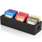 Drastar Tea Bag Organizer, Black Wooden Holder, 3 Slots,. Fixed Price $14.75.