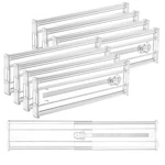 Closet Organization - 8 Pack Expandable Drawer Dividers 4 Regular Clear. Fixed Price $51.99.