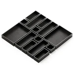 Spaceaid 14-PIECE Bamboo Drawer Organizer Storage Boxes Set, Wood Tray Junk D.... Fixed Price $64.60.