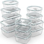 Razab 24 Pc Glass Food Storage Containers W Lids Bpa Free Leakproof. Fixed Price $33.69.