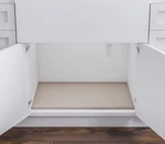 Basin Under Sink Mat Silicone Liner 28X22 Taupe Usa Designed Spill Protection. Fixed Price $52.43.