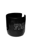 Mud Pie Kitchen Dish Bistro Sponge Caddy, Black,racks & Holders. Fixed Price $20.89.