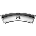 Houzer CTC-3312 Trough Series Undermount Stainless Curved Bowl Bar/prep Sink. Fixed Price $839.15.