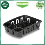 Sterilite Drainrack, Dishrack And Drainboard, Inclined Base For Draining, Black. Fixed Price $7.99.