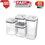Better Homes Gardens Flip Tite 4PC Food Storage Container Set Pantry Box. Fixed Price $34.49.