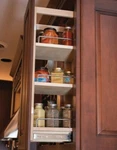 Hafele Cabinet Wall Filler Pull Out Organizer W/adjustable Shelves Width 7/8". Fixed Price $98.00.