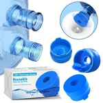 Mylolf 3 & 5 Gallon Water Jug Cap, Pack Reusable Food Grade Silicone Blue. Fixed Price $12.99.