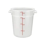 Winco PPRC-4W Food Storage Container, Qt., Round, White, Polypropelyne -.... Fixed Price $13.95.
