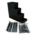 Vertiflex Narrow Condiment Organizer 8 Compartment Breakroom Coffee Cart Black. Fixed Price $38.69.
