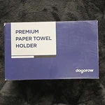 Dogorow Freestanding Paper Towel Holder White Metal Modern Solid Plain. Fixed Price $10.00.