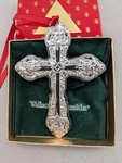 1996 Wallace Grande Baroque Sterling Cross Ornament New, Bag, Box. Fixed Price $154.50.