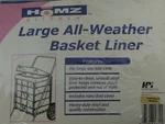 Basket Liner Tote Cart Rolling Shopping Homz Kitchen Large Blue All-weather. Fixed Price $18.24.